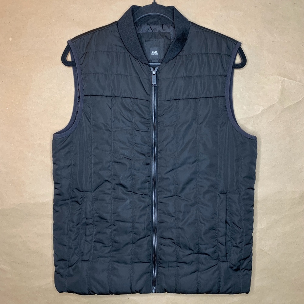 River Island Black Quilted Vest